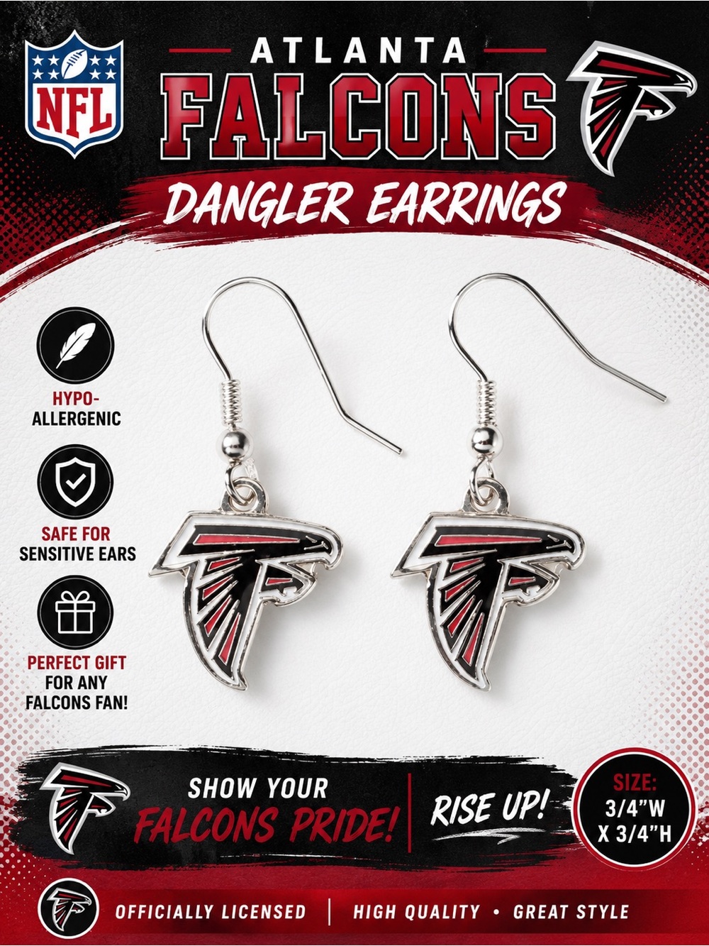 Atlanta Falcons NFL Dangle Earrings